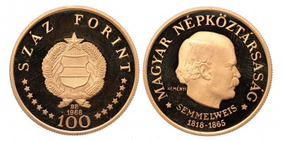 Semmelweis 100 forint 1968 BP