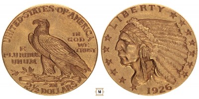 USA 2 1/2 dollár 1926