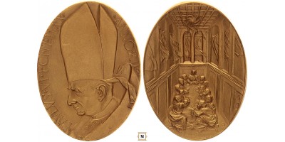 VI. Pál Pápa arany emlékérem 1974