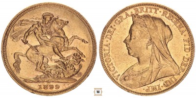 Ausztrália sovereign 1889 M