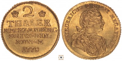 Mecklenburg-Schwerin 2 thaler 1778