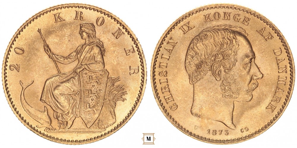 Dánia 20 korona 1873