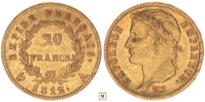 Franciaország 20 frank 1812 A