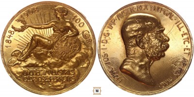 Ferenc József 100 korona 1908