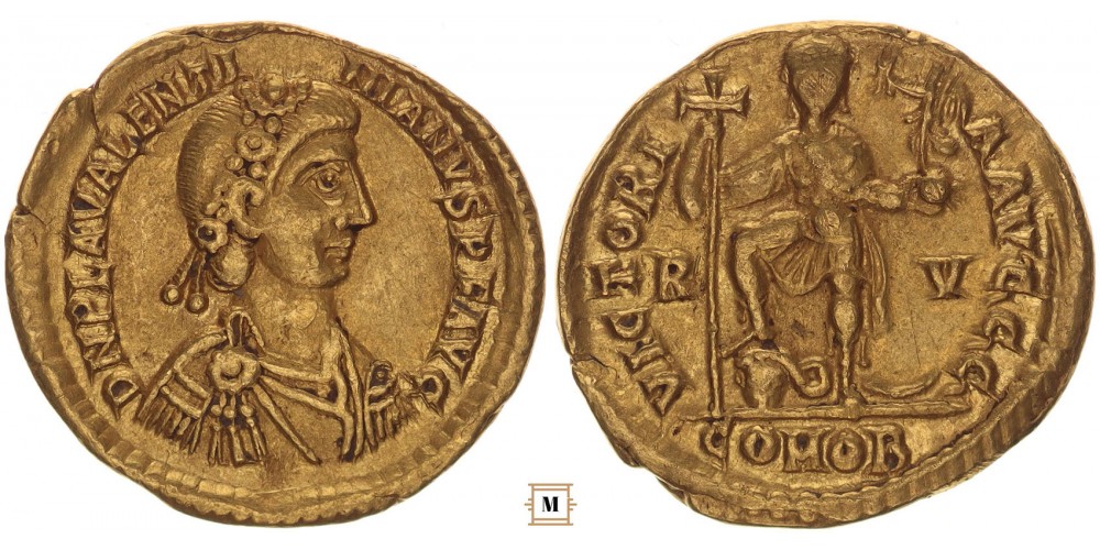Római Birodalom, III. Valentinianus 425-455 solidus, Ravenna