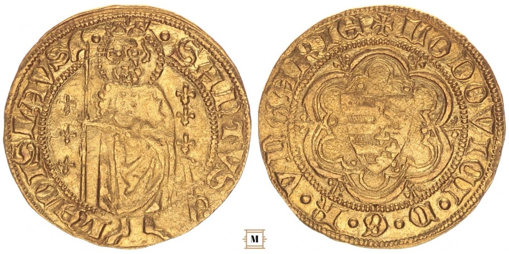 I. Lajos 1342-1382 aranyforint AK5/3