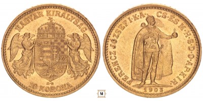 Ferenc József 10 korona 1903 KB