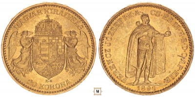 Ferenc József 20 korona 1896 KB