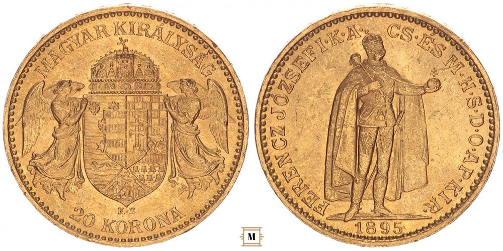 Ferenc József 20 korona 1895 KB