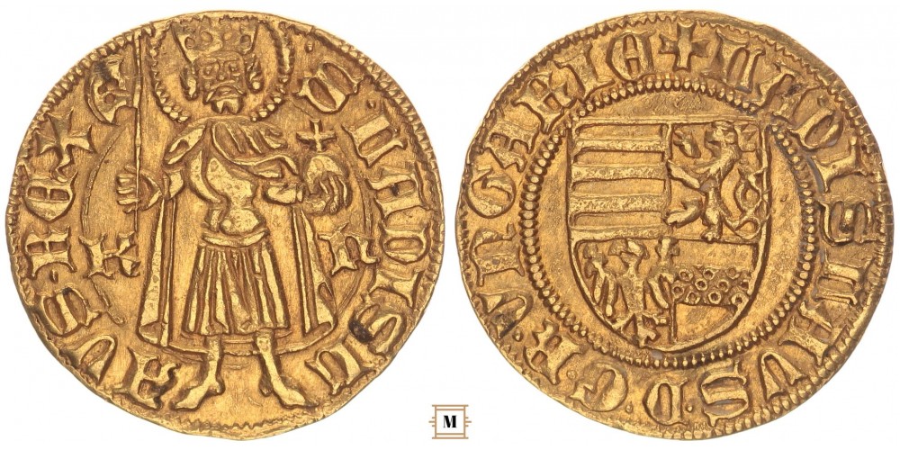 V. László aranyforint (1455-1457) AK 29/7