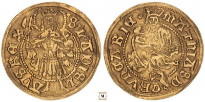 I. Mátyás aranyforint Nagybánya (1476-1485) AK 45/3