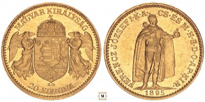Ferenc József 20 korona 1895 KB