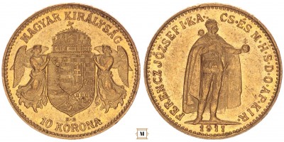 Ferenc József 10 korona 1911 KB