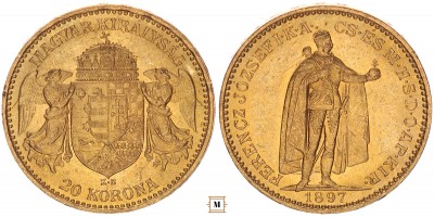 Ferenc József 20 korona 1897 KB