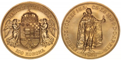 Ferenc József 100 korona 1908 KB Artex