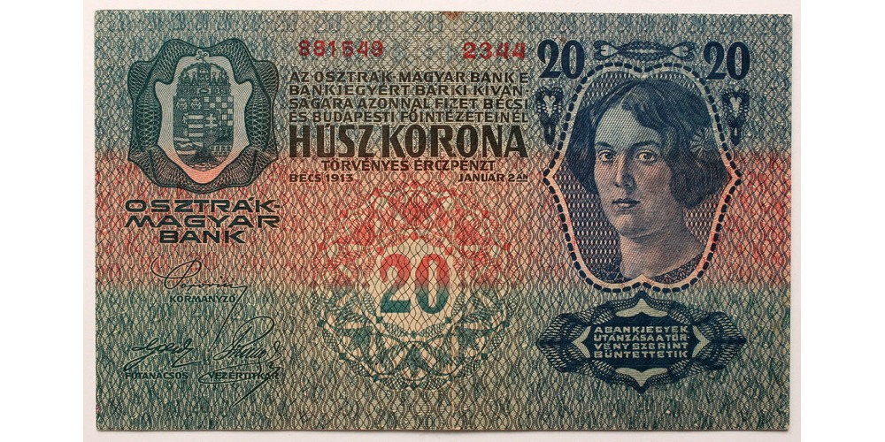 20 korona 1913 I. kiadás