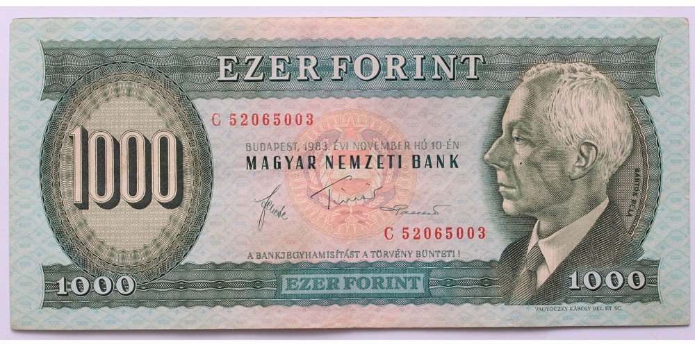 1000 forint 1983 C