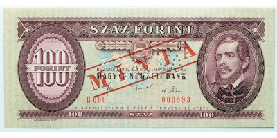 100 Forint 1980 MINTA