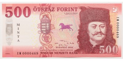 500 forint 2022 EM MINTA