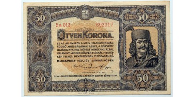 50 korona 1920 XF
