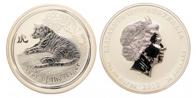 Ausztrália 30 dollár Tigris éve 2010 Bullion