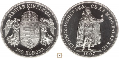 Ferenc József 100 korona 1907 BP