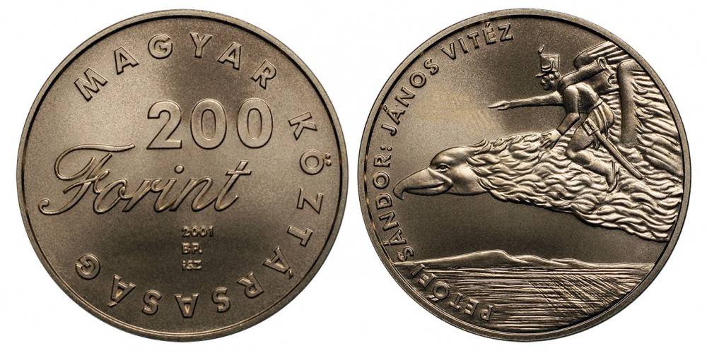 200 forint János Vitéz 2001 BU