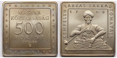 500 forint sakk 2002 BU