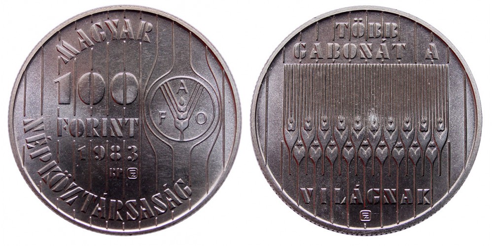100 forint FAO  1983 BU