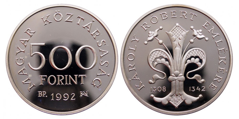 500 forint Károly Róbert 1992 PP