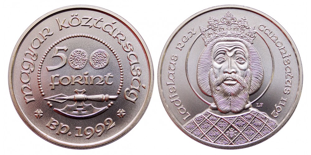Szent László 500 forint 1992 