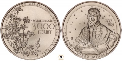 3000 forint Csokonai Vitéz Mihály 2023 BU