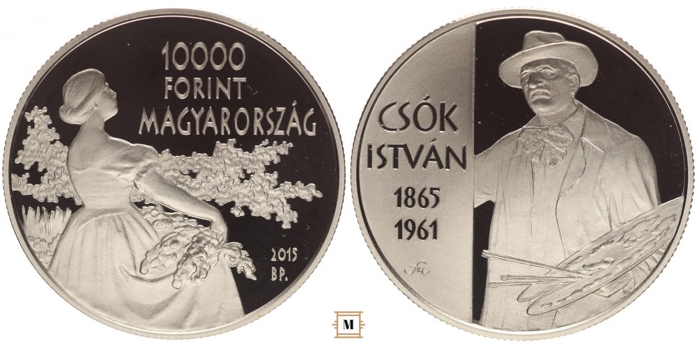 10000 Forint Csók István 2015 PP