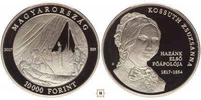 10000 forint Kossuth Zsuzsanna 2017 PP