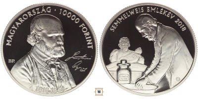 10000 forint Semmelweis Ignác  2018 PP