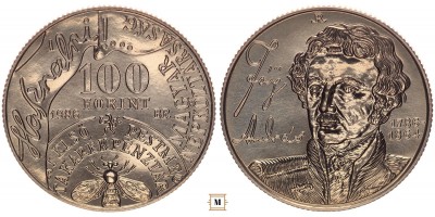 100 forint Fáy András 1986 