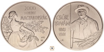 2000 forint Csók István 2015 BU