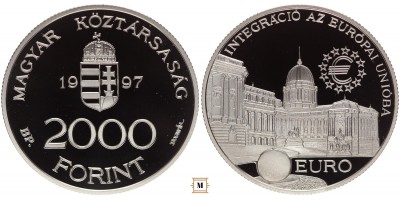 2000 forint Integráció az Európai Unióba (EURO I.) 1997 PP