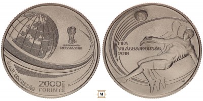 2000 forint Labdarúgó Világbajnokság 2018 BU