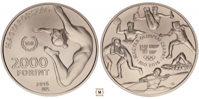 2000 Forint Olimpia  2016 BU