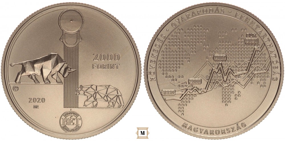 2000 forint Budapesti Értéktőzsde 2020 BU