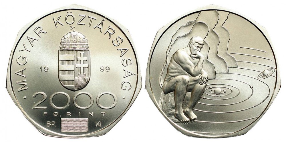 2000 forint az ezredforduló 1999 BU