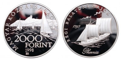 2000 forint régi Balatoni hajók 1998 (Phoenix) PP