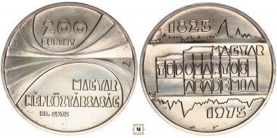200 forint Magyar Tudományos Akadémia 1975  BU