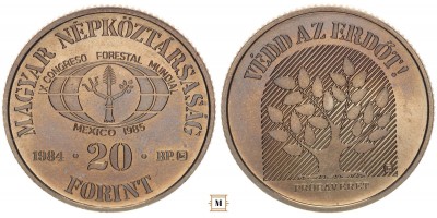 20 forint FAO 1984 próbaveret