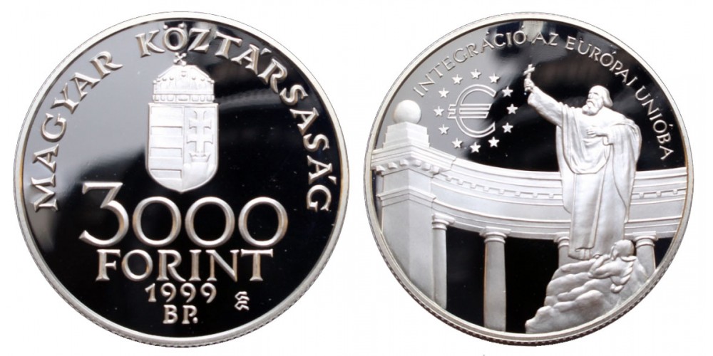 3000 Forint Integráció az Európai Unióba (EURO III.) 1999 PP