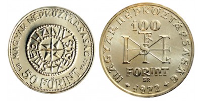 Szent István 50-100 forint 1972 BU