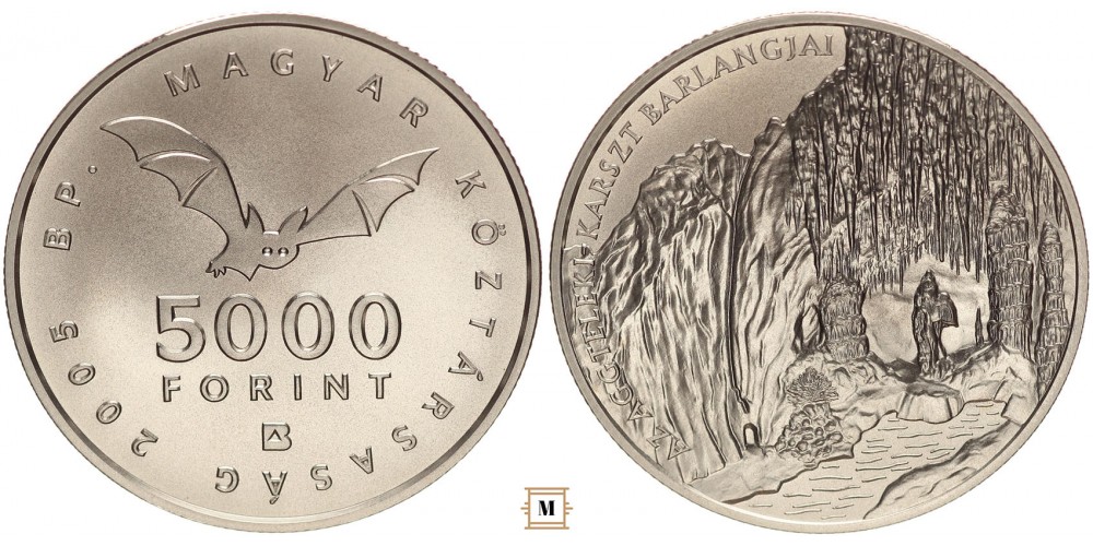 5000 Forint Aggteleki csepkőbarlang 2005 BU