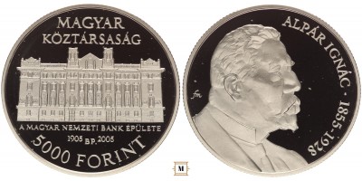 5000 forint Alpár Ignác 2005 PP
