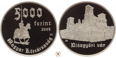 5000 forint Diósgyőri vár 2005 PP